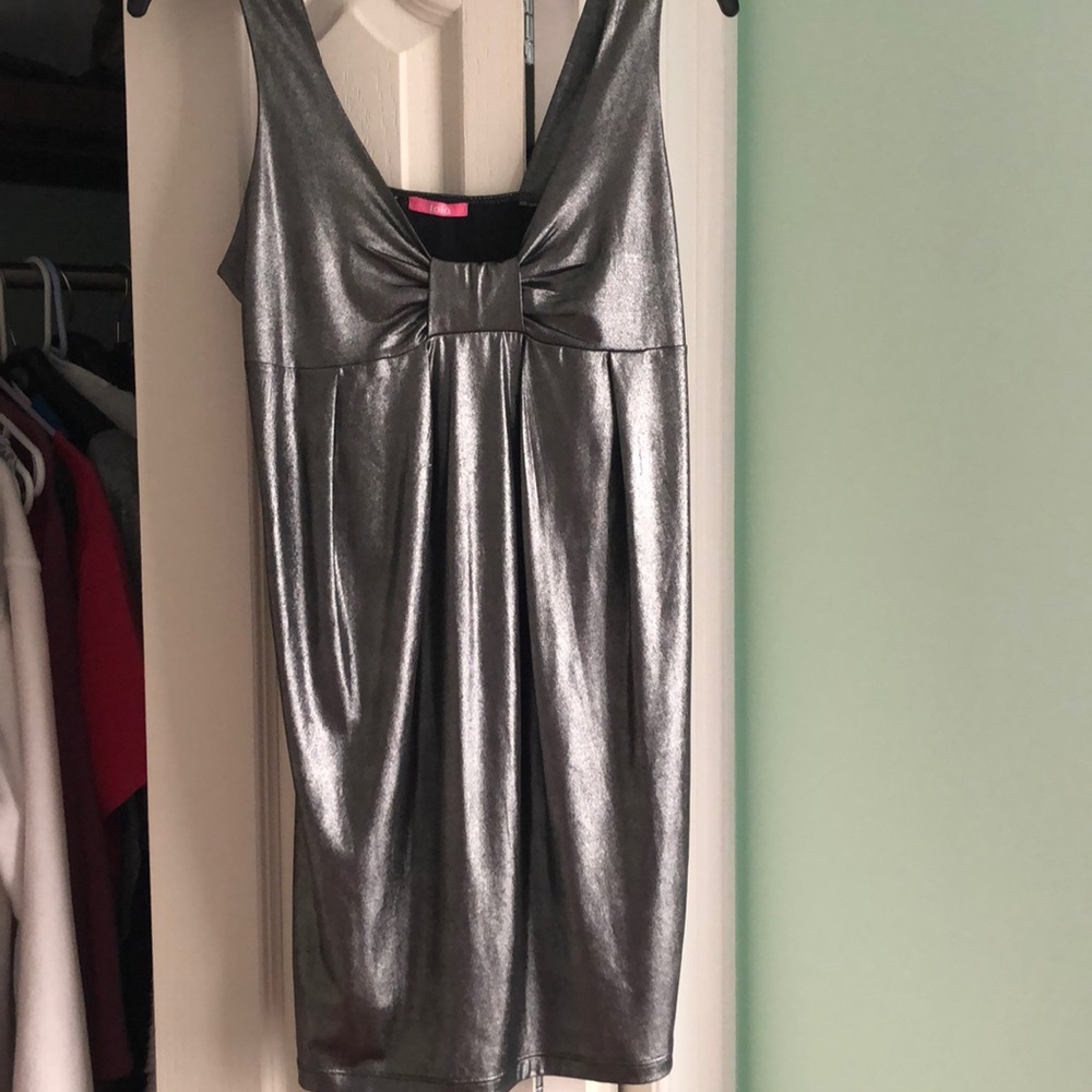 Silver metallic dress